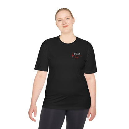 Unisex Moisture Wicking Tee - Train Recover Inspire Believe Empower Performance Shirt