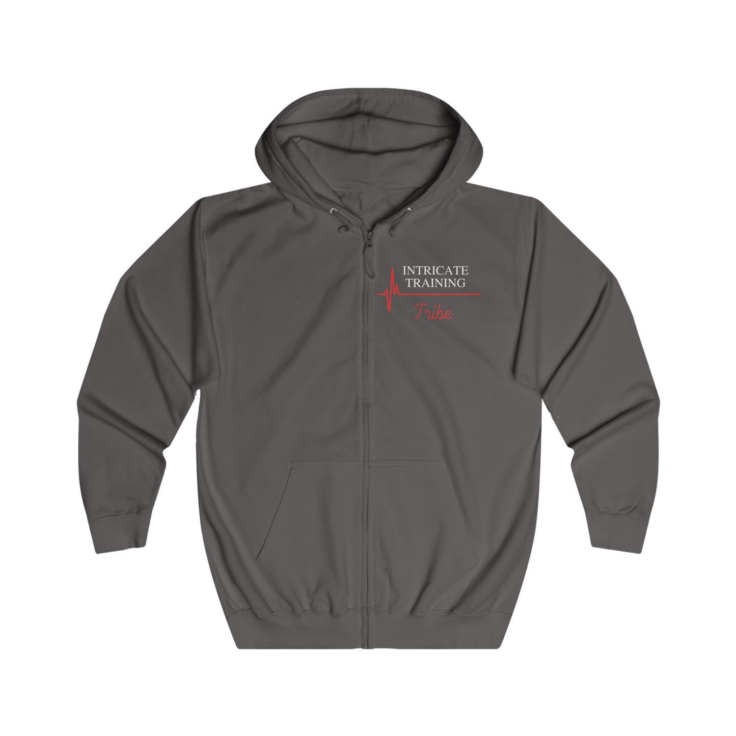 Unisex Full Zip Hoodie - Intricate Training Tribe - Never Give Up