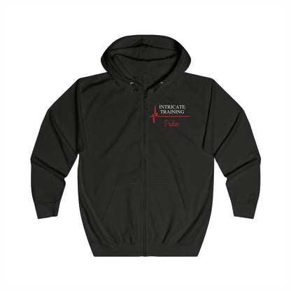 Unisex Full Zip Hoodie - Intricate Training Tribe - Never Give Up