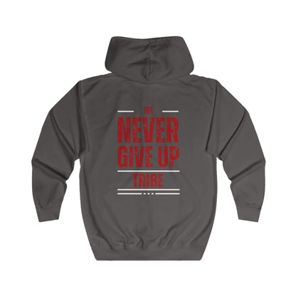 Unisex Full Zip Hoodie - Intricate Training Tribe - Never Give Up