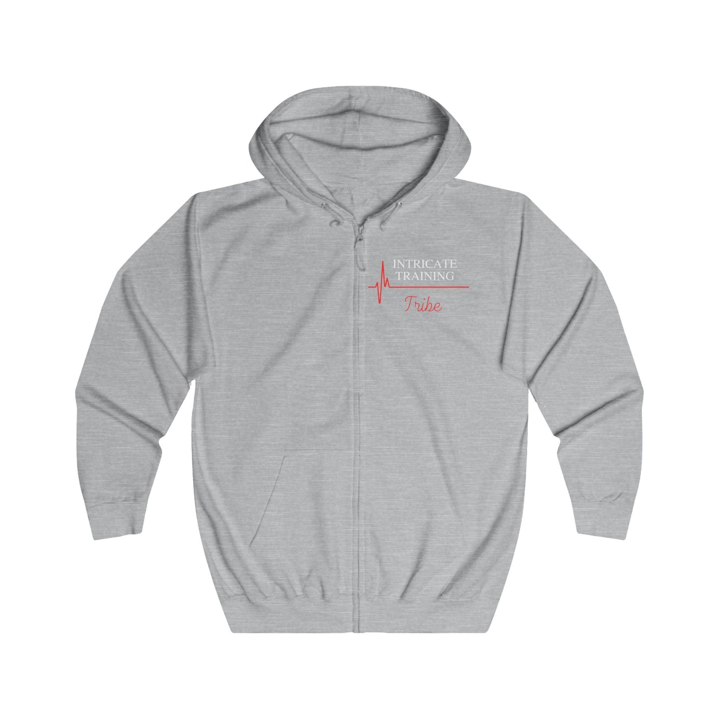 Unisex Full Zip Hoodie - Intricate Training Tribe - Never Give Up